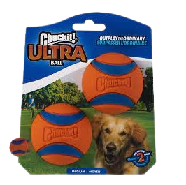 ChuckIt! Ultra Ball Dog Toy, DurabCompatible Toy For Dogs, 2 Pack, Medium